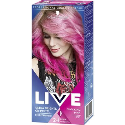 Schwarzkopf Brand Model Ultra Brights Shocking Pink Hair Color - Hair Color Schwarzkopf Brand Model Ultra Brights Shocking Pink Hair Color - Hair Color