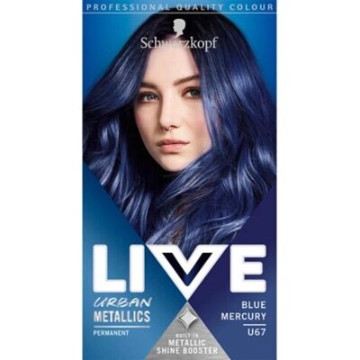 Schwarzkopf U67 Blue Mercury Urban Metallics Hair Dye Schwarzkopf U67 Blue Mercury Urban Metallics Hair Dye