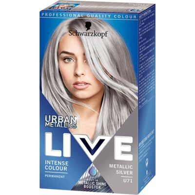 Schwarzkopf Brand Model - Metallic Silver - Hair Dye - Permanent Schwarzkopf Brand Model - Metallic Silver - Hair Dye - Permanent