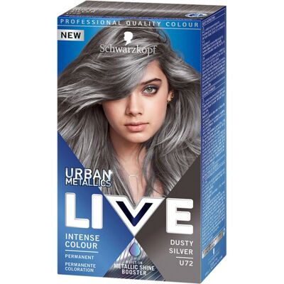 Schwarzkopf Brand Model Dusty Silver Metallic Hair Dye - Hair Colour Schwarzkopf Brand Model Dusty Silver Metallic Hair Dye - Hair Colour