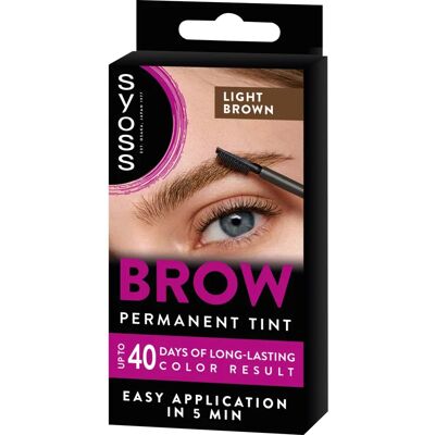 Schwarzkopf Light Brown Brow Tint - Eyebrow Colour Kit - Professional, 10 Applications Schwarzkopf Light Brown Brow Tint - Eyebrow Colour Kit - Professional, 10 Applications