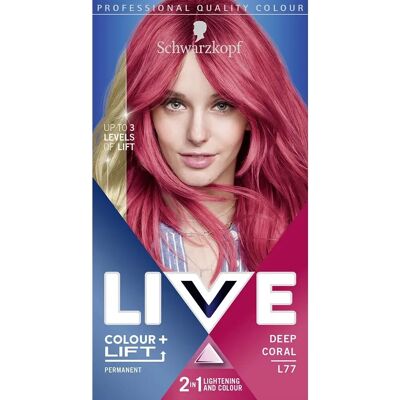 Schwarzkopf Schwarzkopf LIVE Colour & Lift - Deep Coral - Hair Dye Schwarzkopf Schwarzkopf LIVE Colour & Lift - Deep Coral - Hair Dye