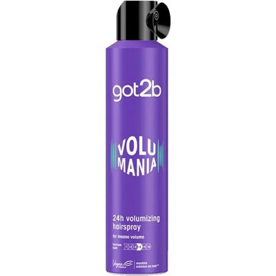 Schwarzkopf Got2b Volumania Laque 24h Fuerte Tenue & Volume - 300ml - Publicité Schwarzkopf Got2b Volumania Laque 24h Fuerte Tenue & Volume - 300ml - Publicité