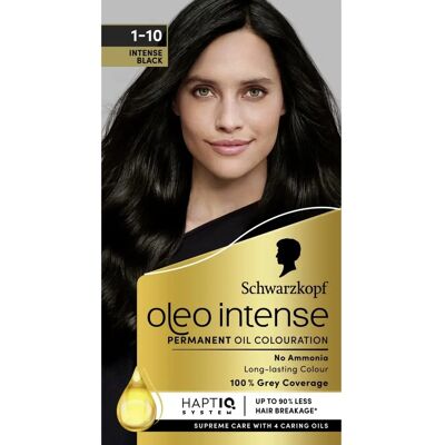 Schwarzkopf Oleo Intense Black Hair Colour - Ammonia Free with Oils Schwarzkopf Oleo Intense Black Hair Colour - Ammonia Free with Oils