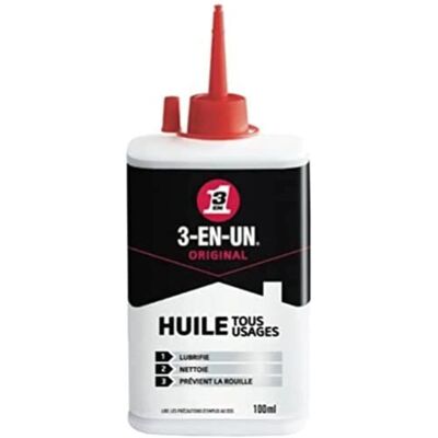 Bouteille d’huile WD40 3-en-1 - Lubrifie, Protège & Nettoie - Publicité Bouteille d’huile WD40 3-en-1 - Lubrifie, Protège & Nettoie - Publicité