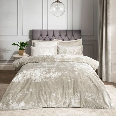 Catherine Lansfield Crushed Velvet King Duvet Cover - Bedding Set Catherine Lansfield Crushed Velvet King Duvet Cover - Bedding Set