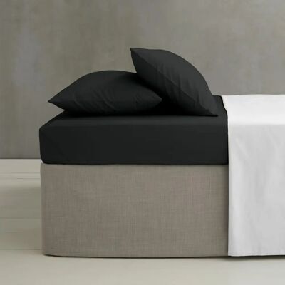 Catherine Lansfield Black Extra Deep Percale Fitted Sheet Catherine Lansfield Black Extra Deep Percale Fitted Sheet