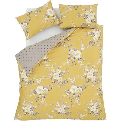 Catherine Lansfield Canterbury King Duvet Set - Ochre - Floral Catherine Lansfield Canterbury King Duvet Set - Ochre - Floral