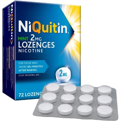 Niquitin Mint Lozenges 2mg - 72 Pack Nicotine Replacement Therapy Niquitin Mint Lozenges 2mg - 72 Pack Nicotine Replacement Therapy
