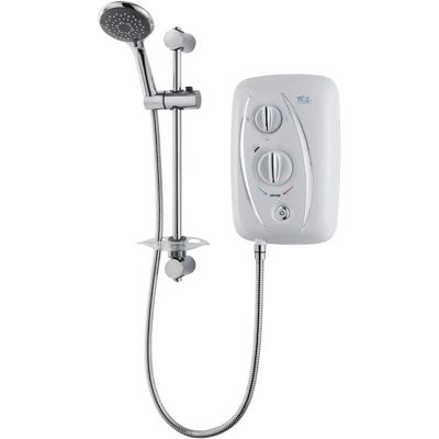 Triton T80Z White Thermostatic Electric Shower - 8.5kW, 5 Spray Handset Triton T80Z White Thermostatic Electric Shower - 8.5kW, 5 Spray Handset