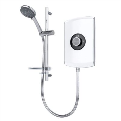 Triton - Amore - Gloss White - 9.5kW - Electric Shower Triton - Amore - Gloss White - 9.5kW - Electric Shower
