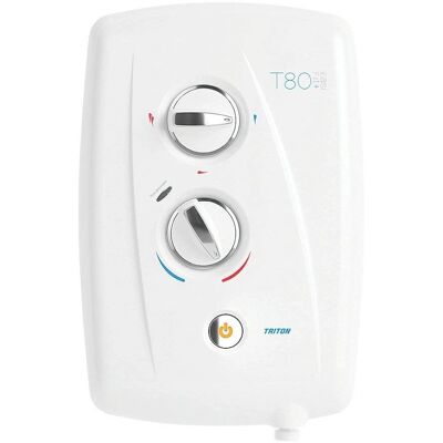 Triton T80 Easi-Fit Electric Shower - 8.5kW, 5 Spray - Electric Shower Triton T80 Easi-Fit Electric Shower - 8.5kW, 5 Spray - Electric Shower