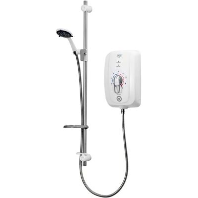 Triton Omnicare Design 9.5KW Thermostatic Electric Shower - White Triton Omnicare Design 9.5KW Thermostatic Electric Shower - White