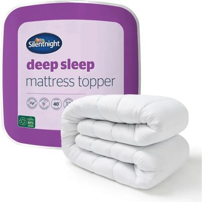 Silentnight Deep Sleep Mattress Topper - White Double Support Silentnight Deep Sleep Mattress Topper - White Double Support