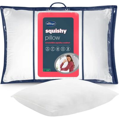 Silentnight - Squishy Pillow - Velvet Touch Cover - Pillow Silentnight - Squishy Pillow - Velvet Touch Cover - Pillow