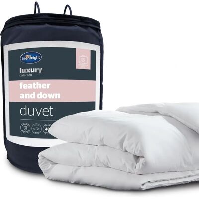 Silentnight Feather Down Duvet - 10.5 tog White Super King Silentnight Feather Down Duvet - 10.5 tog White Super King