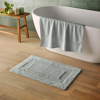 Silentnight - Supersoft Bathmat - Grey - 80x50cm - Bath Mat Silentnight - Supersoft Bathmat - Grey - 80x50cm - Bath Mat