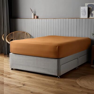 Silentnight - Supersoft Easy Care - King - Terracotta - Non-Iron - Fitted Sheet Silentnight - Supersoft Easy Care - King - Terracotta - Non-Iron - Fitted Sheet