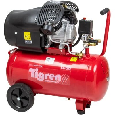 Sip Tigren V50dd Air Compressor - 3 HP, 50L, 116psi, Direct Drive Sip Tigren V50dd Air Compressor - 3 HP, 50L, 116psi, Direct Drive