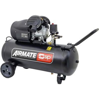 Sip Sip Airmate Air Compressor V-Twin Direct Drive 230v 100l 3hp 10 Bar 14cfm 97db Sip Sip Airmate Air Compressor V-Twin Direct Drive 230v 100l 3hp 10 Bar 14cfm 97db