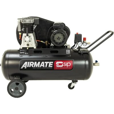 Sip Airmate Air Compressor Belt Drive 230v 3hp 100l 10 Bar 14cfm 97db - Air Compressor Sip Airmate Air Compressor Belt Drive 230v 3hp 100l 10 Bar 14cfm 97db - Air Compressor