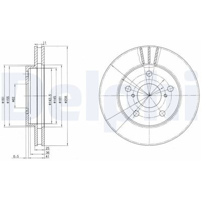 DELPHI MR2 II Coupe 25mm Ventilerad skiva - Broms DELPHI MR2 II Coupe 25mm Ventilerad skiva - Broms