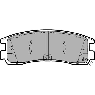 Delphi LP1612 Bremsbeläge - Halbmetallisch, Verschleißanzeige, 41mm Höhe Delphi LP1612 Bremsbeläge - Halbmetallisch, Verschleißanzeige, 41mm Höhe