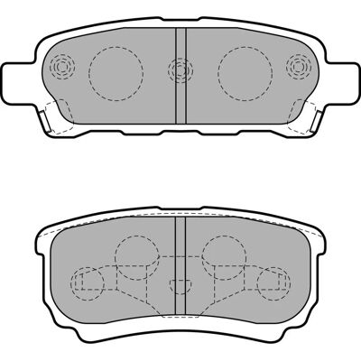 Delphi LP1852 Remblokken - Geschikt voor Jeep Compass Delphi LP1852 Remblokken - Geschikt voor Jeep Compass
