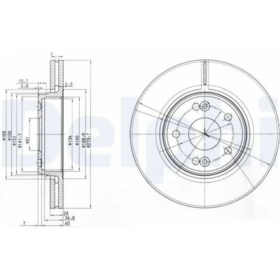 Αερόψυκτος δίσκος φρένων DELPHI BG3733 - Τύπος φρένων Αερόψυκτος δίσκος φρένων DELPHI BG3733 - Τύπος φρένων