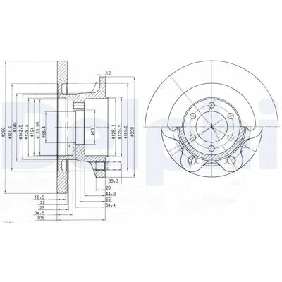 DELPHI BG9722 Bromsring - IVECO Daily DELPHI BG9722 Bromsring - IVECO Daily