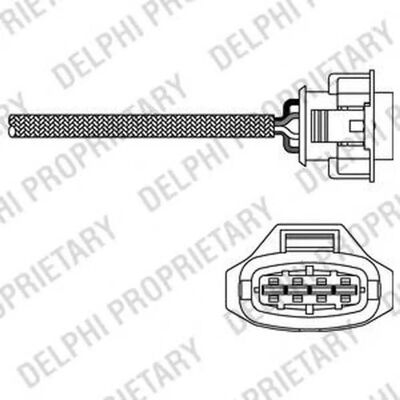 Sonde lambda Delphi ES10791-12B1 - Capteur d'oxygène - Opel Astra Meriva Zafira Sonde lambda Delphi ES10791-12B1 - Capteur d'oxygène - Opel Astra Meriva Zafira
