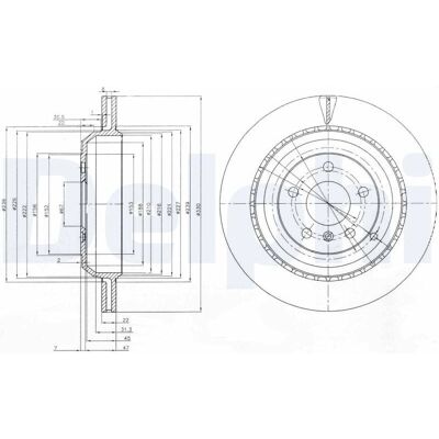 Delphi BG4030 Ventileret Brede - Brede Delphi BG4030 Ventileret Brede - Brede
