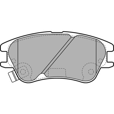 Delphi Hyundai Atos Bremsbelagsatz - Scheibenbremse, Verschleißanzeige, Halbmetallisch Delphi Hyundai Atos Bremsbelagsatz - Scheibenbremse, Verschleißanzeige, Halbmetallisch