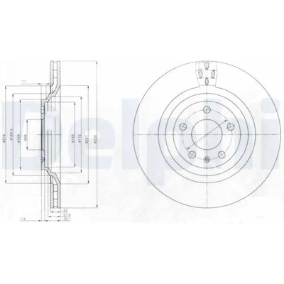 Αεριζόμενος δισκός φρένων DELPHI BG4087 - Δίσκος φρένων Αεριζόμενος δισκός φρένων DELPHI BG4087 - Δίσκος φρένων