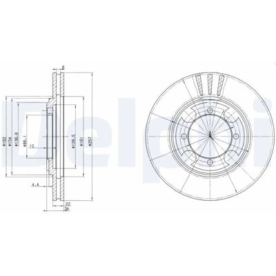 Hyundai BG2628 Ventilerad oljad bromsskiva - Bromsskiva Hyundai BG2628 Ventilerad oljad bromsskiva - Bromsskiva