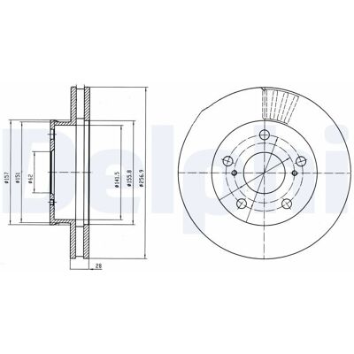 DELPHI BG4181 Ventilerad bromstrumma - Bromstrumma DELPHI BG4181 Ventilerad bromstrumma - Bromstrumma