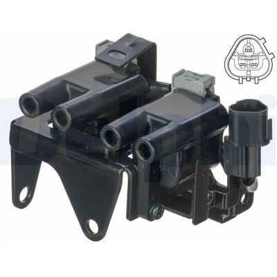 Delphi GN10531-12B1 Zündspule - Zündspule OEM Standardspannung 12V Delphi GN10531-12B1 Zündspule - Zündspule OEM Standardspannung 12V