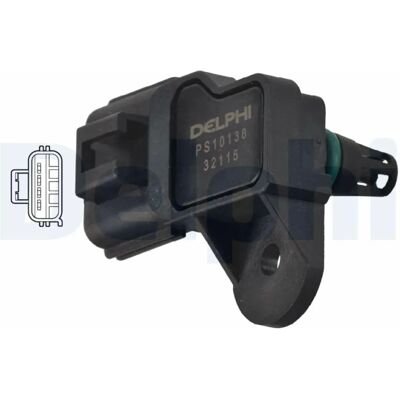 Sensor de presión de sobrealimentación Delphi PS10138 - Turbo Sensor de presión de sobrealimentación Delphi PS10138 - Turbo