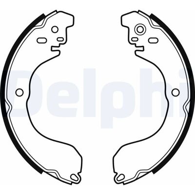 Delphi LS2088 Bremsbacken - Chrysler, Jeep, Nissan Delphi LS2088 Bremsbacken - Chrysler, Jeep, Nissan