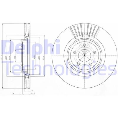 Delphi - BG9073C - Infiniti/Nissan - Brake Disc Delphi - BG9073C - Infiniti/Nissan - Brake Disc