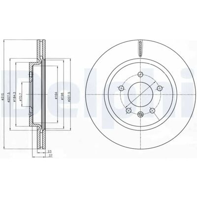 DELPHI BG4388C Ventilerad bromsskiva - Bromssystem DELPHI BG4388C Ventilerad bromsskiva - Bromssystem