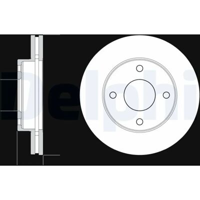 Disco freno ventilato Delphi BG4651C - Disco freno Disco freno ventilato Delphi BG4651C - Disco freno
