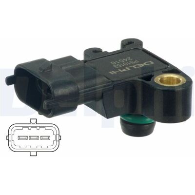 Delphi PS10153 Trykksensor - For Chevrolet, Opel, Vauxhall Delphi PS10153 Trykksensor - For Chevrolet, Opel, Vauxhall