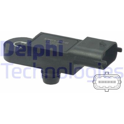 Delphi PS10167 - Senzor de presiune turbo pentru Renault Clio, Espace Delphi PS10167 - Senzor de presiune turbo pentru Renault Clio, Espace