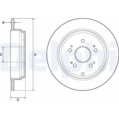 DELPHI BG4694C - Δίσκος φρένων DELPHI BG4694C - Δίσκος φρένων