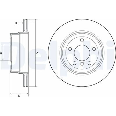 DELPHI BG4695C Disco de freno ventilado - Disco de freno DELPHI BG4695C Disco de freno ventilado - Disco de freno