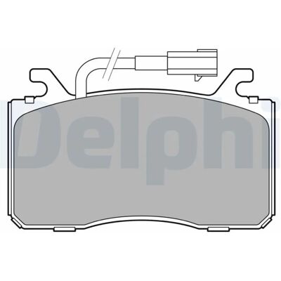 Delphi LP3435 Bremsbeläge - Verschleißkontakt - Für Alfa Romeo Giulia/Stelvio geeignet Delphi LP3435 Bremsbeläge - Verschleißkontakt - Für Alfa Romeo Giulia/Stelvio geeignet