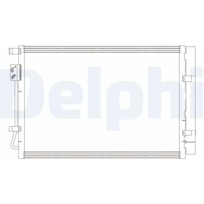 Condensator de aer condiționat Delphi CF20414 - Include uscător Condensator de aer condiționat Delphi CF20414 - Include uscător