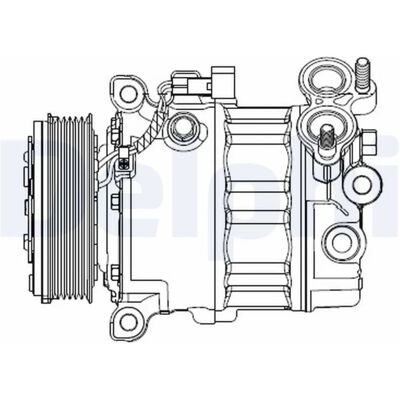 Delphi 7ZSB16 Kompressor für Ford C-Max, Focus, Galaxy - Auto Klimaanlage Delphi 7ZSB16 Kompressor für Ford C-Max, Focus, Galaxy - Auto Klimaanlage