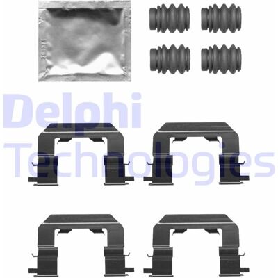 DELPHI LX0671 Pastiglie Freno - Kit di Riparazione DELPHI LX0671 Pastiglie Freno - Kit di Riparazione